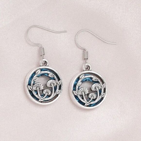 Mushroom drop earrings A329 - Picture 1 of 4